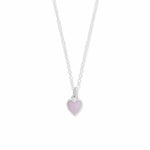 Boma Jewelry Necklaces Pink Shell Belle Heart Necklace with Stone