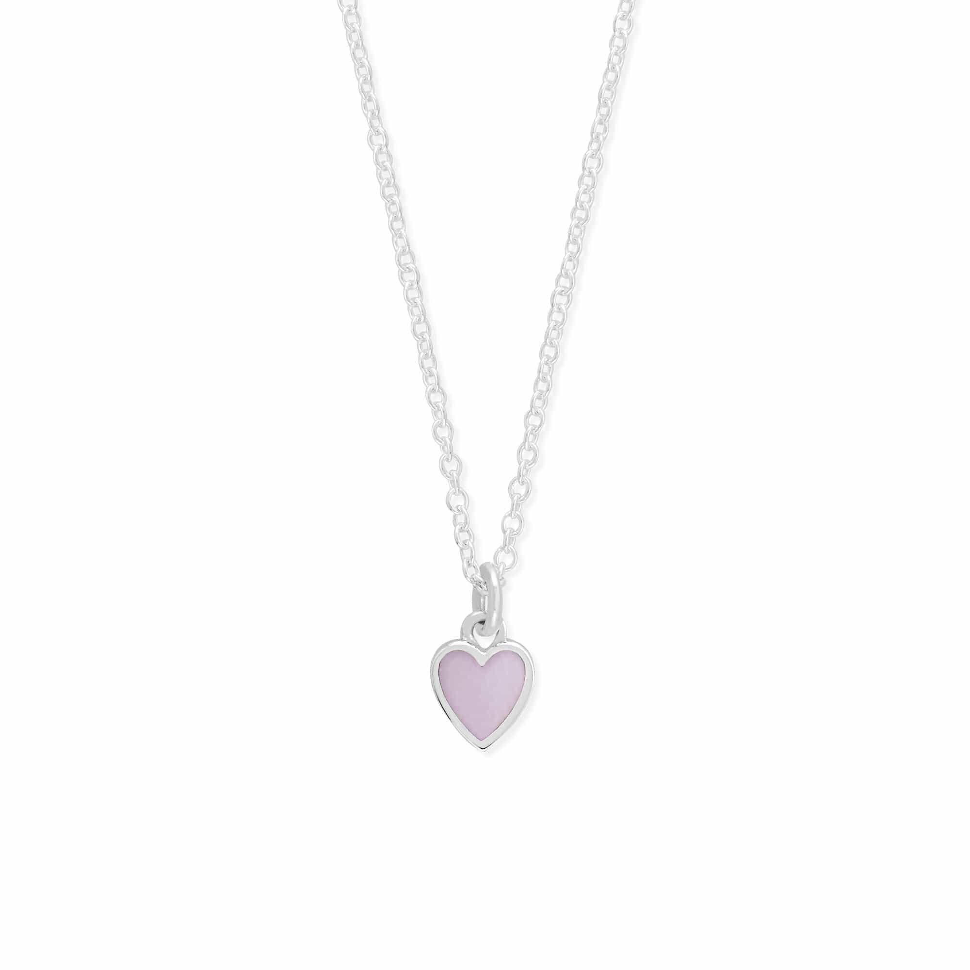 Boma Jewelry Necklaces Pink Shell Belle Heart Necklace with Stone