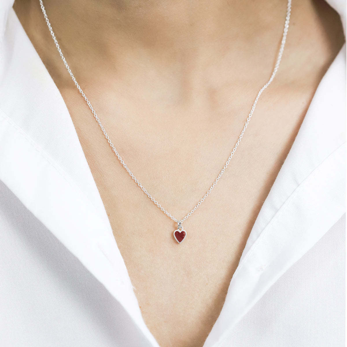Boma Jewelry Necklaces Belle Heart Necklace with Stone