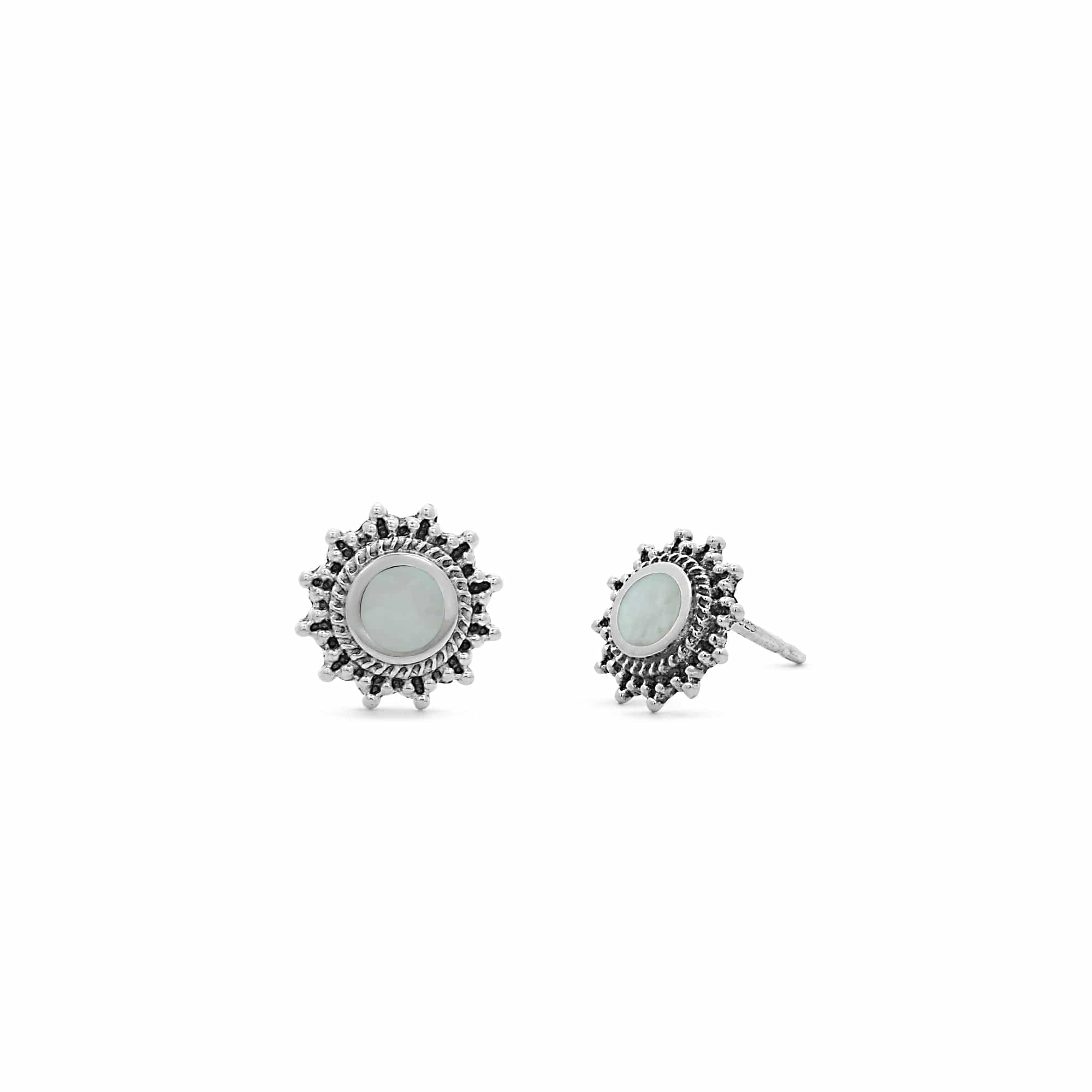 Boma Jewelry Circle Bohemian Stud Earrings with Stone