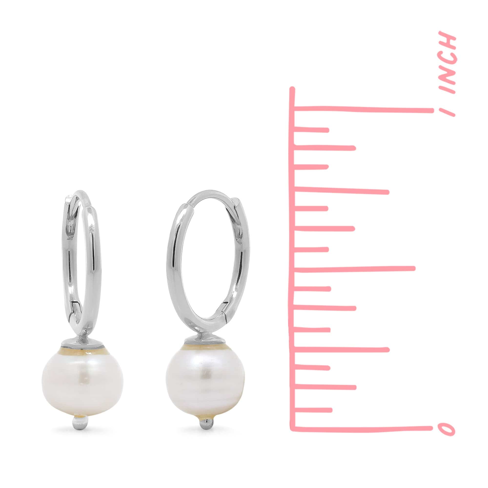 Boma Jewelry Moonlit Pearl Huggies