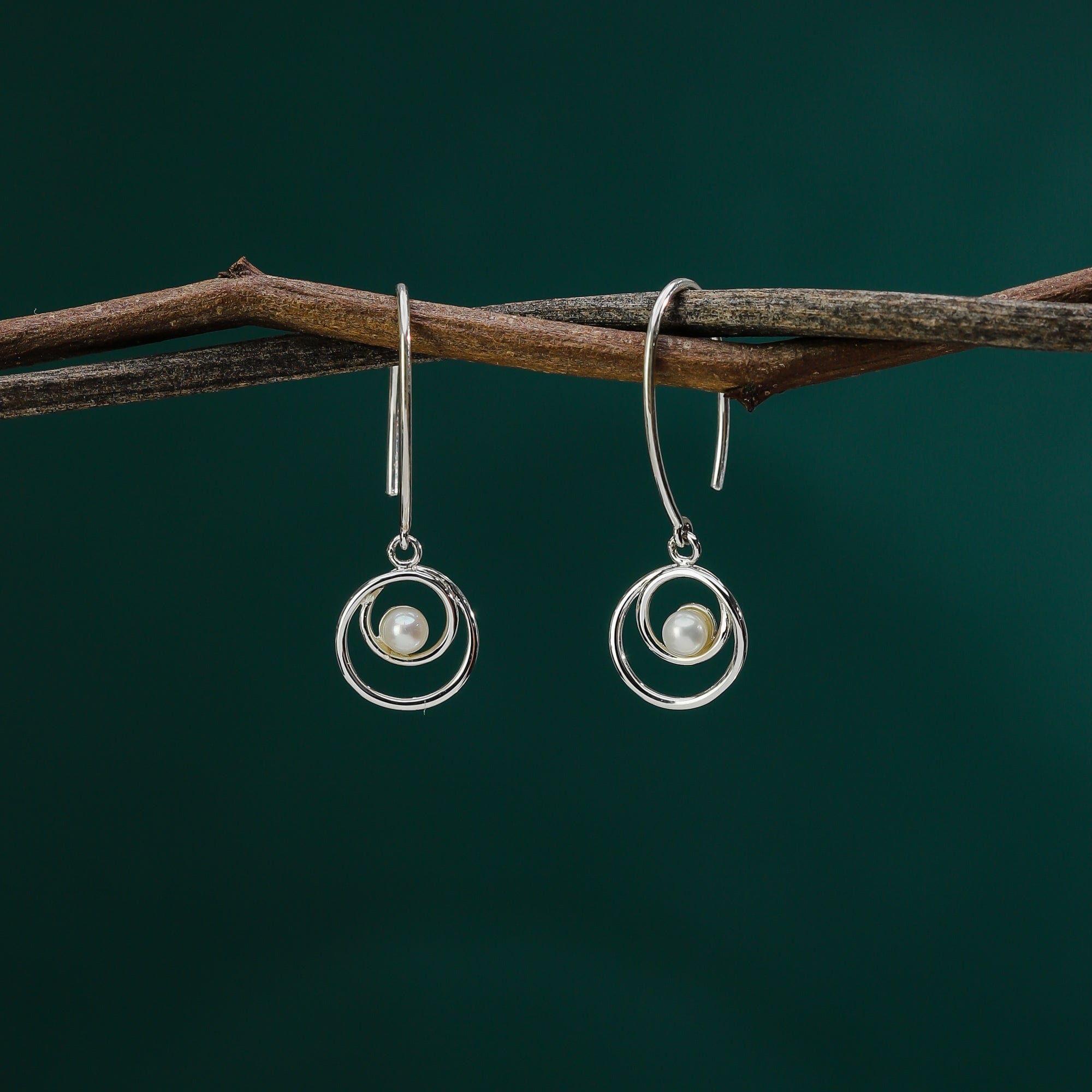 Boma Jewelry Orbit Pearl Earrings