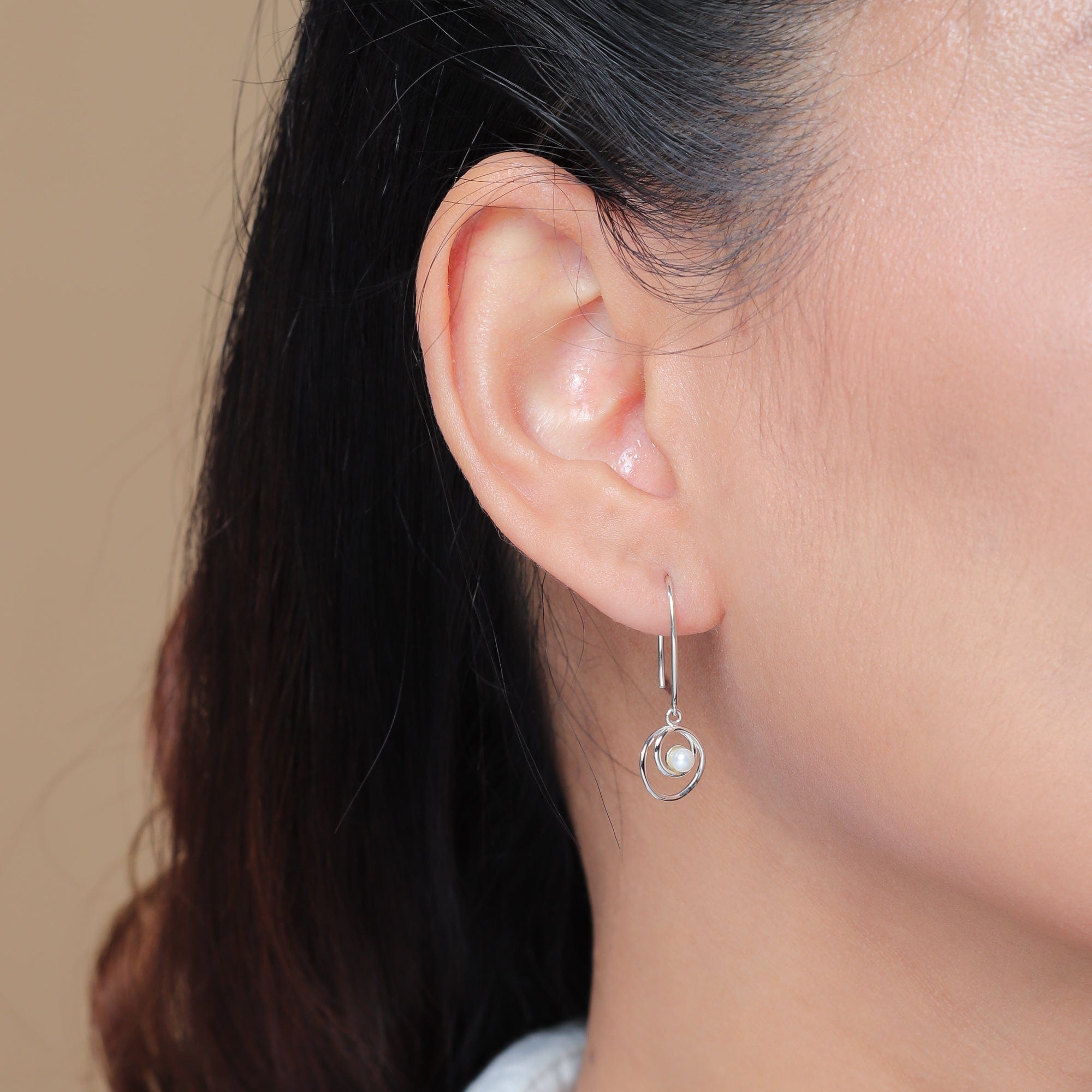 Boma Jewelry Orbit Pearl Earrings