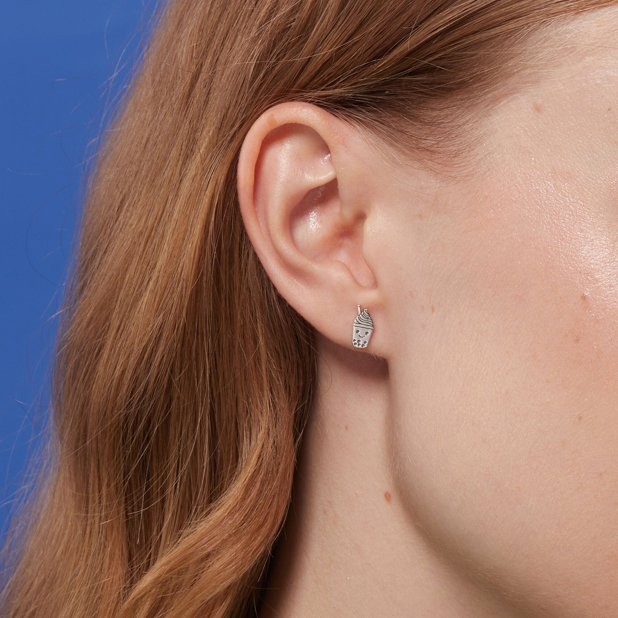 Boma Jewelry Smiling Boba Tea Studs