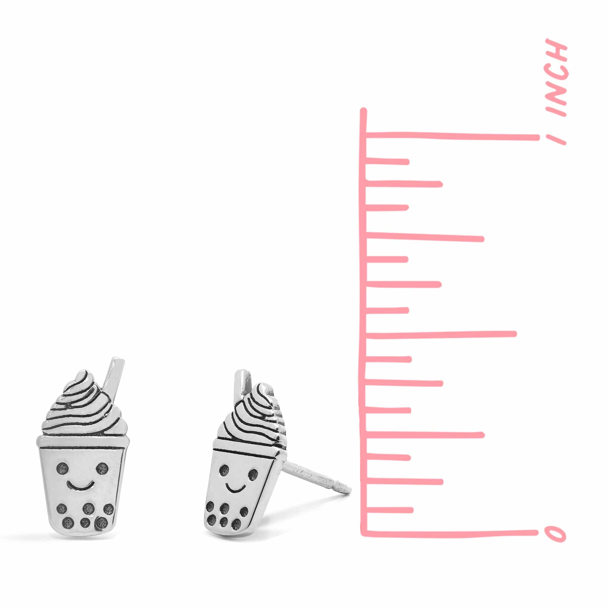 Boma Jewelry Smiling Boba Tea Studs
