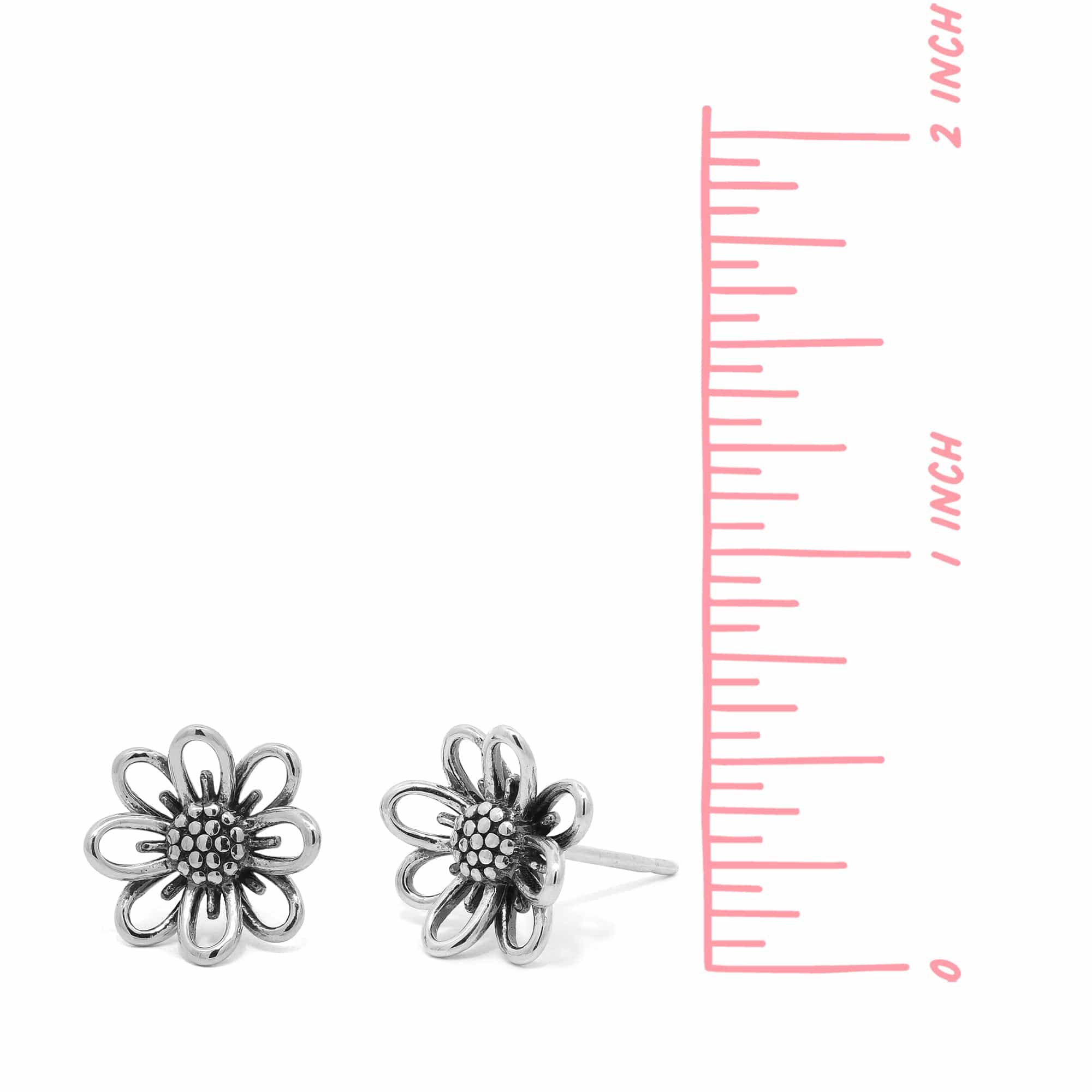 Boma Jewelry Gerbera Daisy Flower Studs
