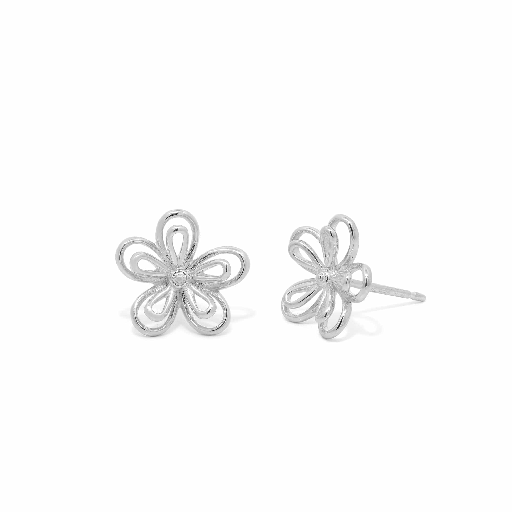 Boma Jewelry Outline Daisy Earring Studs