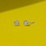 Mini Stud Earrings with Stone