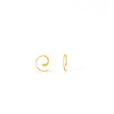 Boma Jewelry Earrings 14K Gold Plated / 0.5" Essential Pull Through Hoops