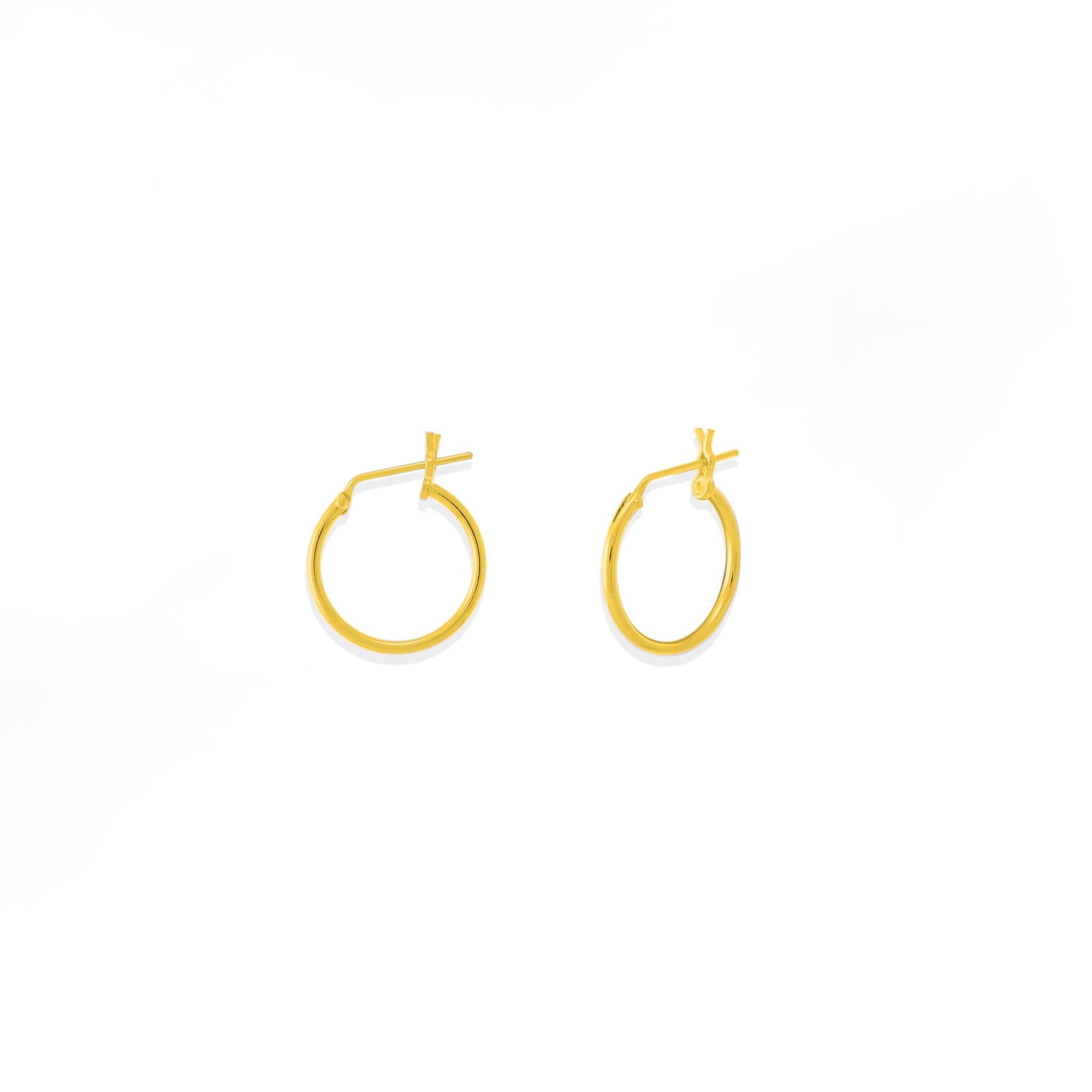 Boma Jewelry Earrings 14K Gold Plated / 0.55" Belle Hoops