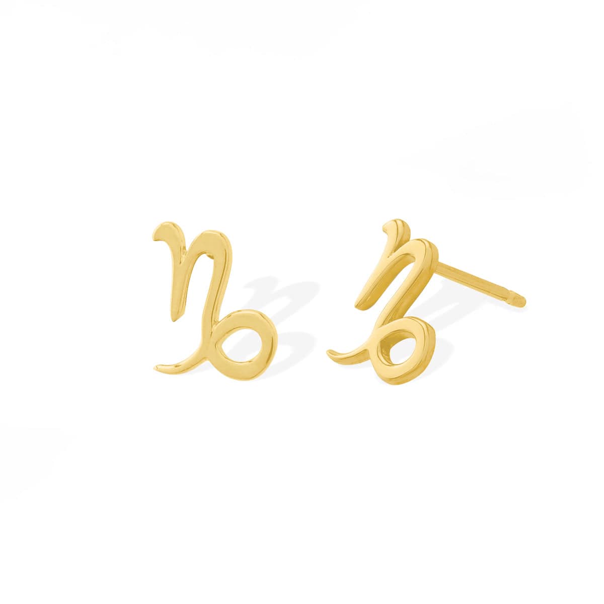 Boma Jewelry Earrings 14K Gold Plated / Capricorn Zodiac Studs