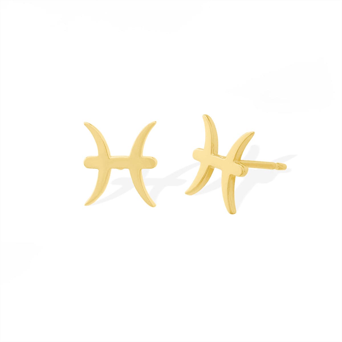 Boma Jewelry Earrings 14K Gold Plated / Pisces Zodiac Studs