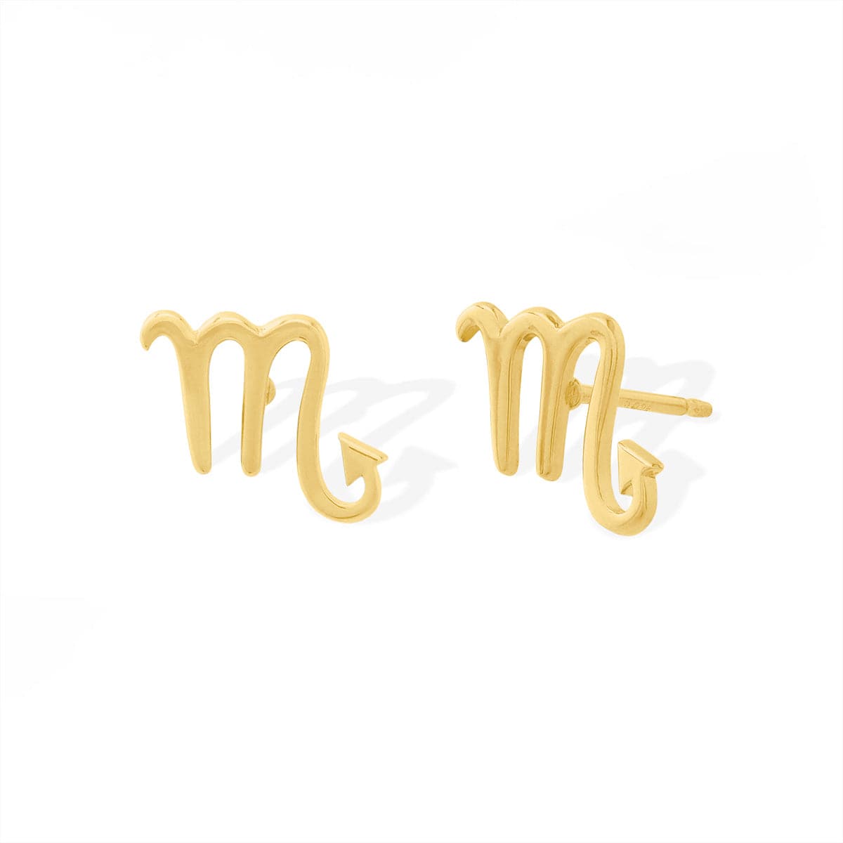 Boma Jewelry Earrings 14K Gold Plated / Scorpio Zodiac Studs