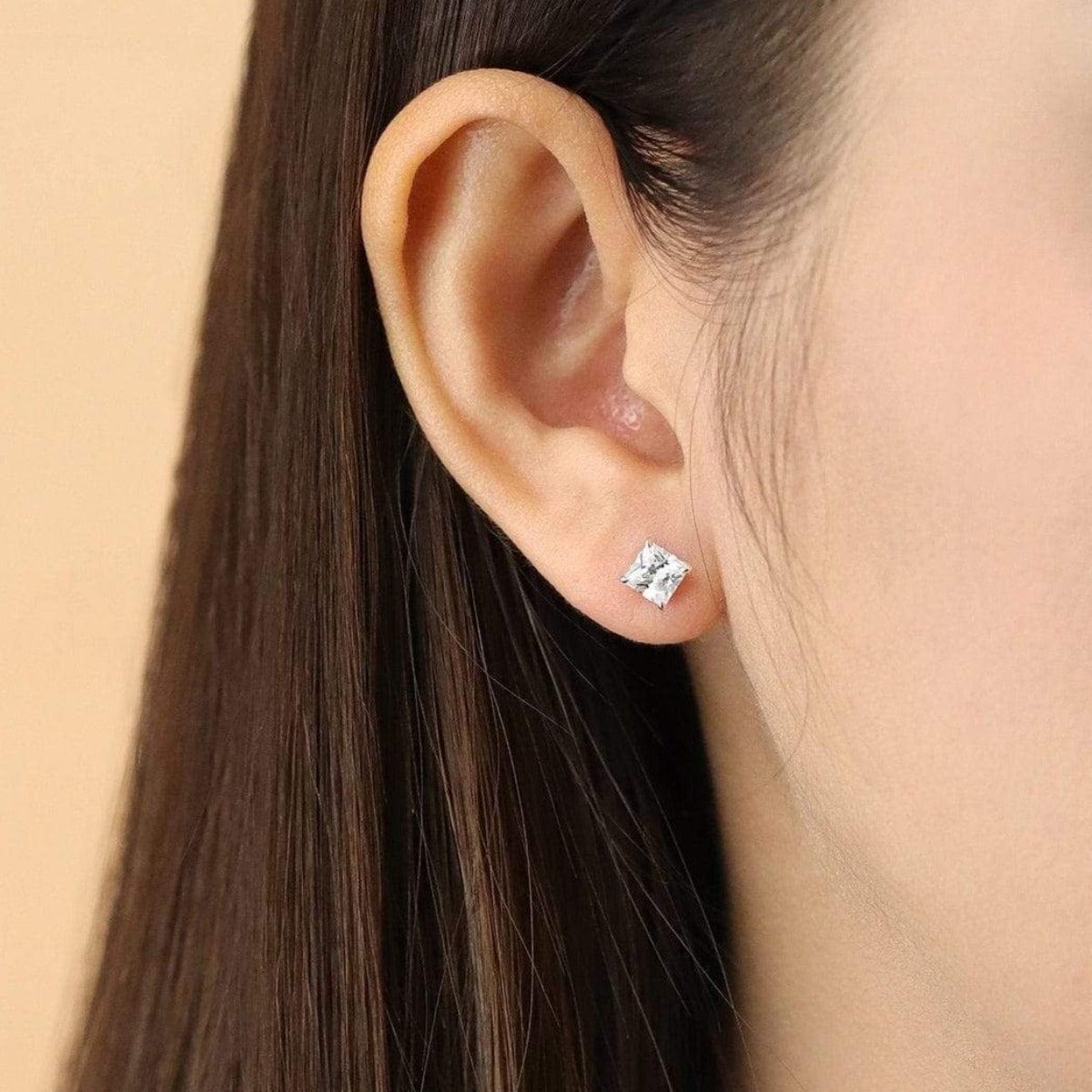 Boma Jewelry Earrings Belle Princess Cut Studs