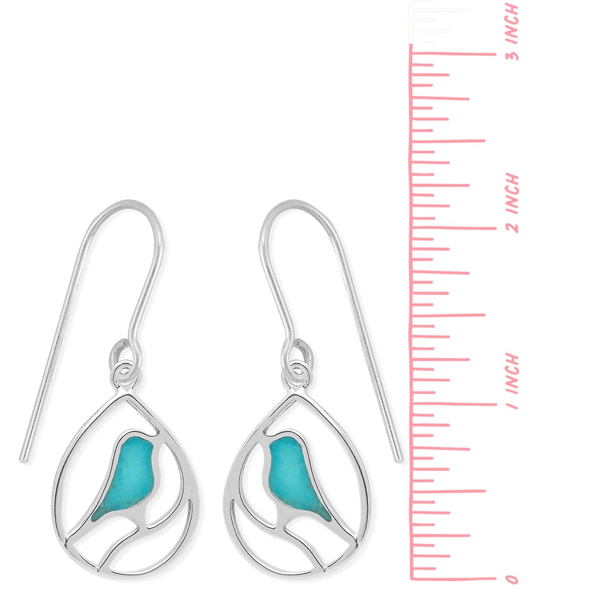 Boma Jewelry Earrings Bird Teardrop Inlay