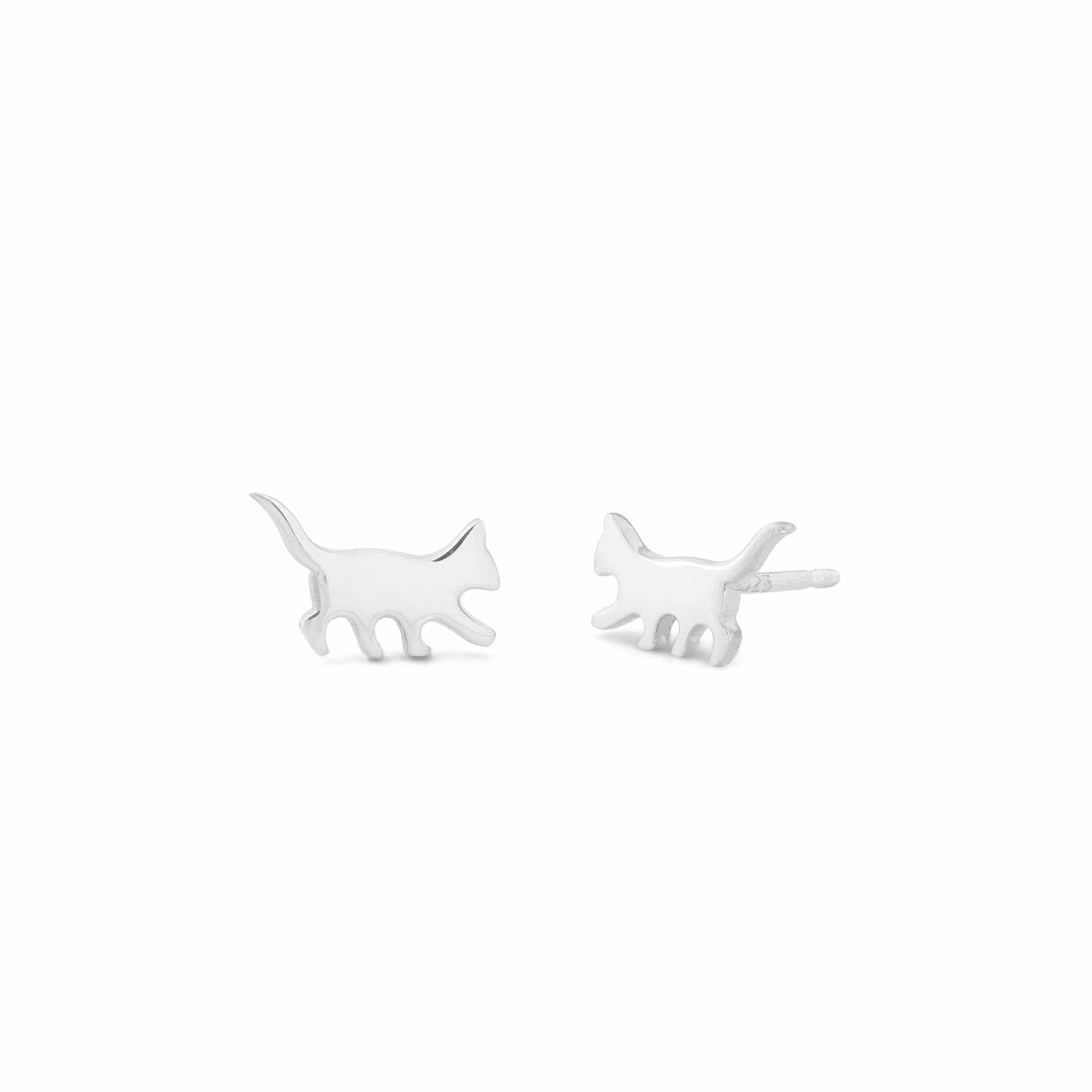 Boma Jewelry Earrings Curious Cat Studs