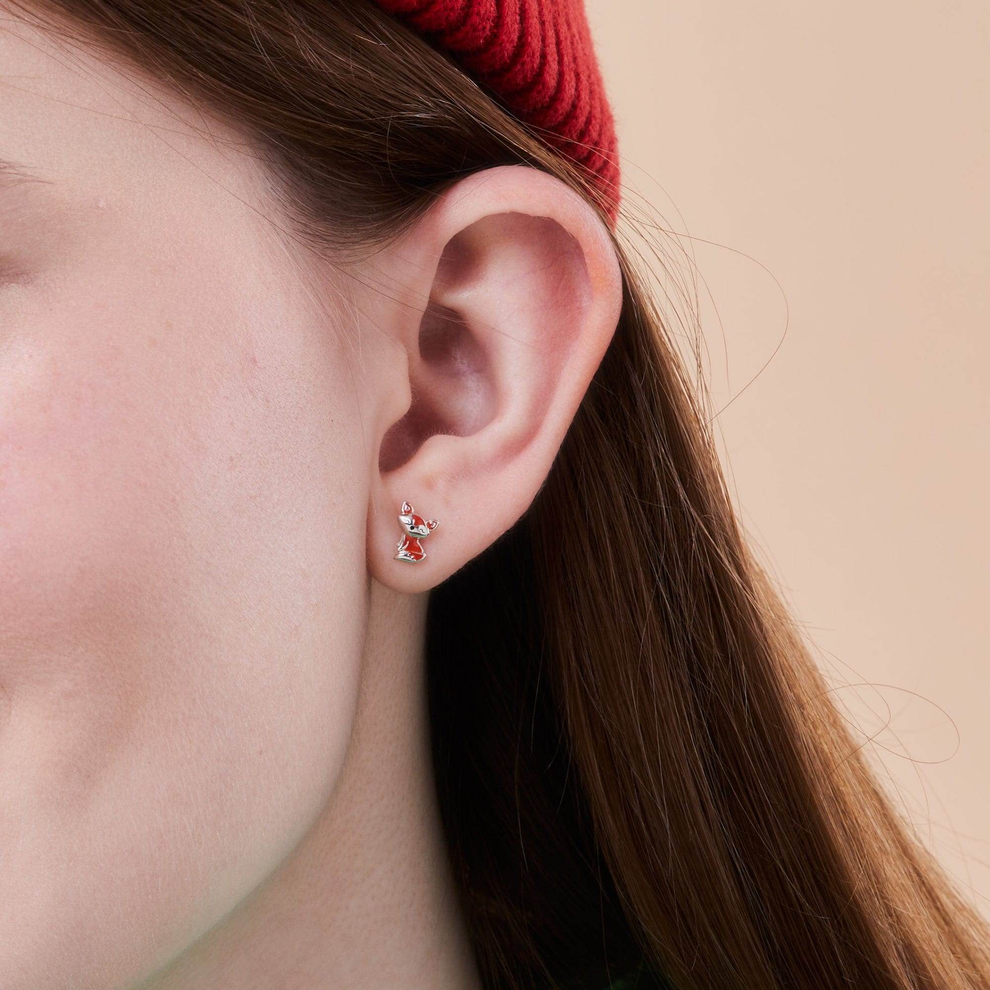 Boma Jewelry Earrings Cute Cartoon Fox Studs