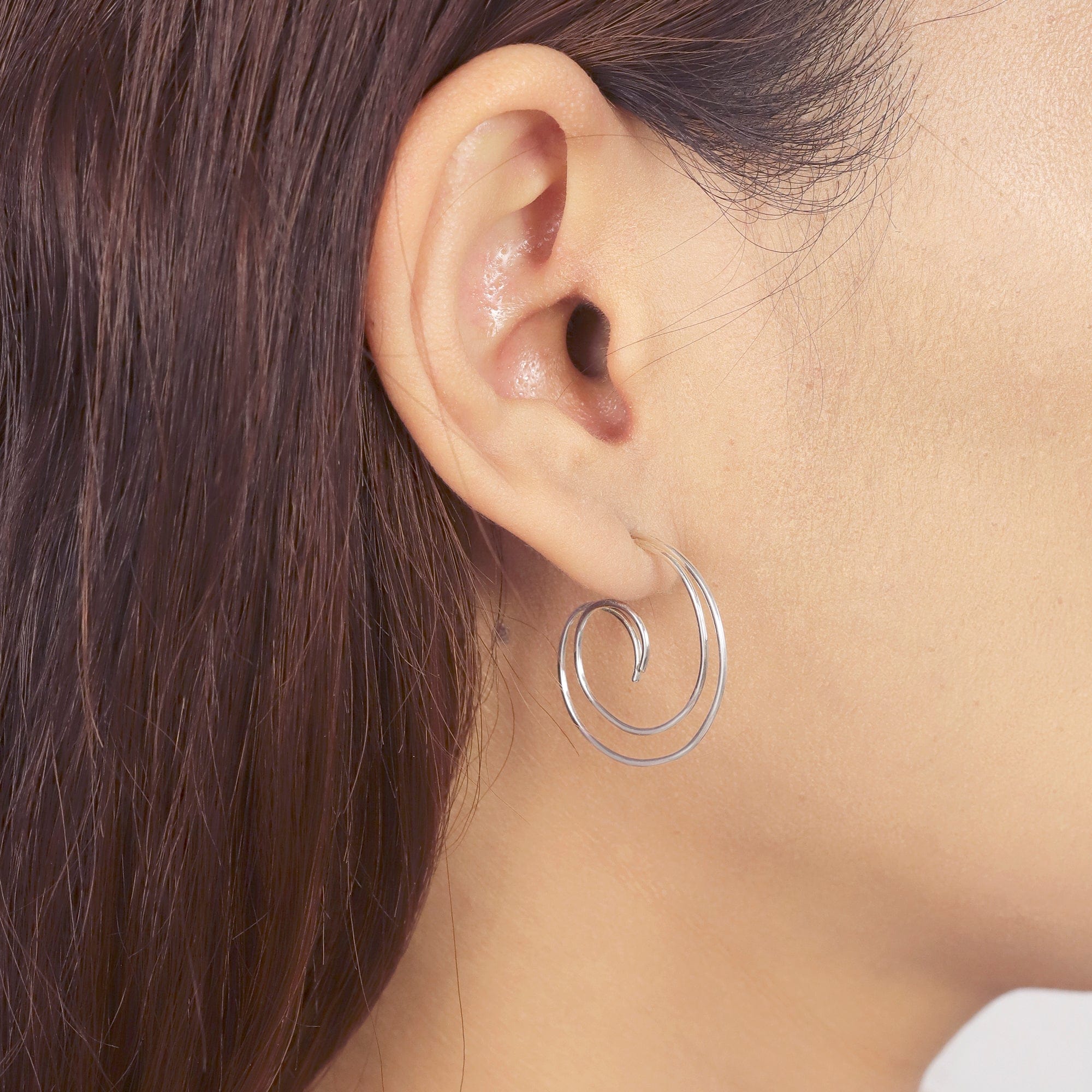 Boma Jewelry Earrings Double Curl Hoops