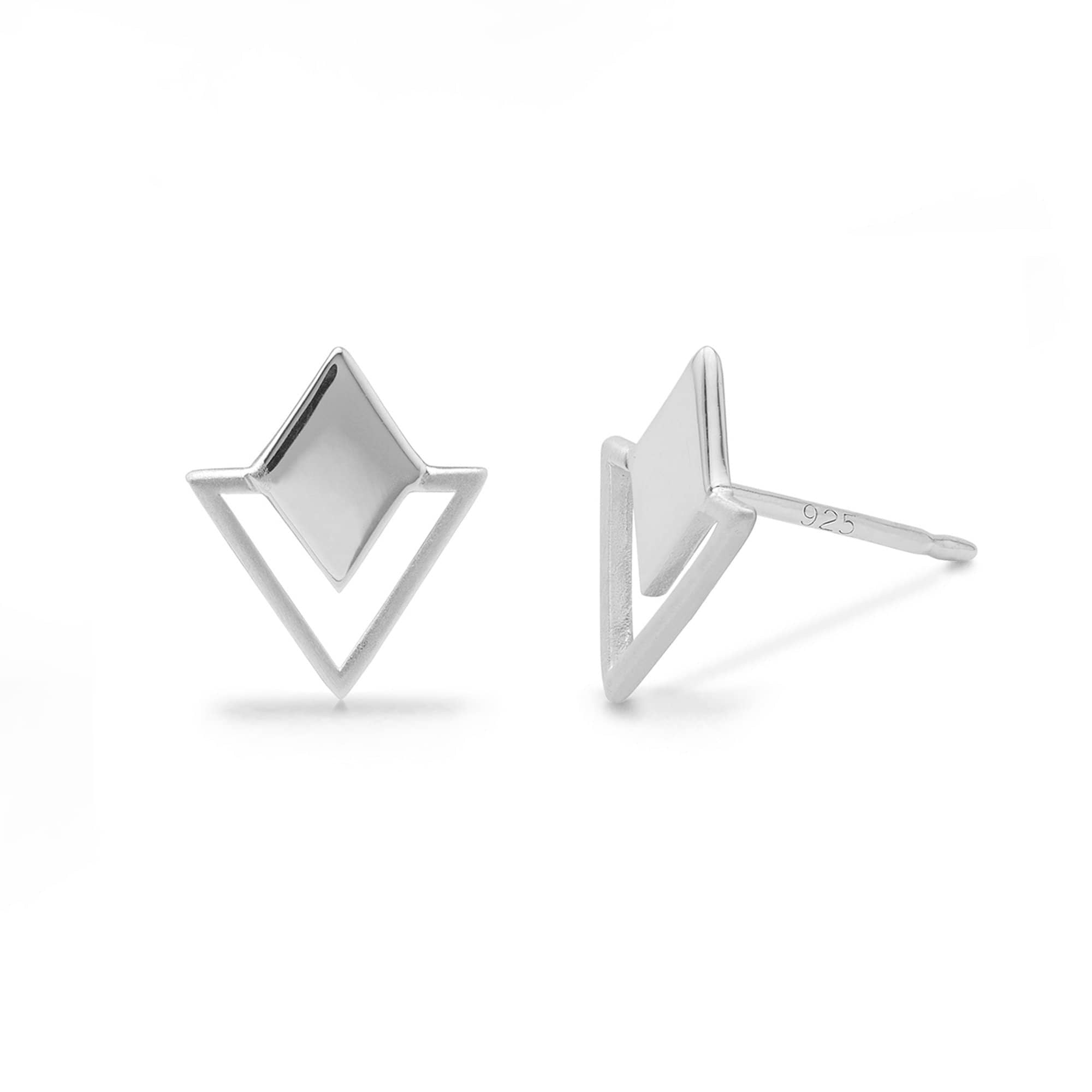 Boma Jewelry Earrings Geometric Diamond & Triangle