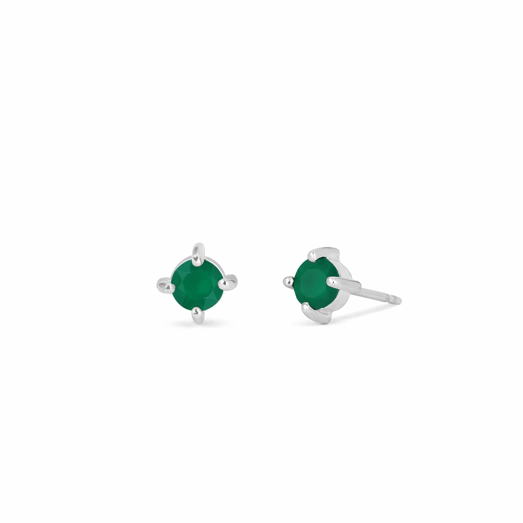 Boma Jewelry Earrings Green Onyx Colored Gemstone Studs