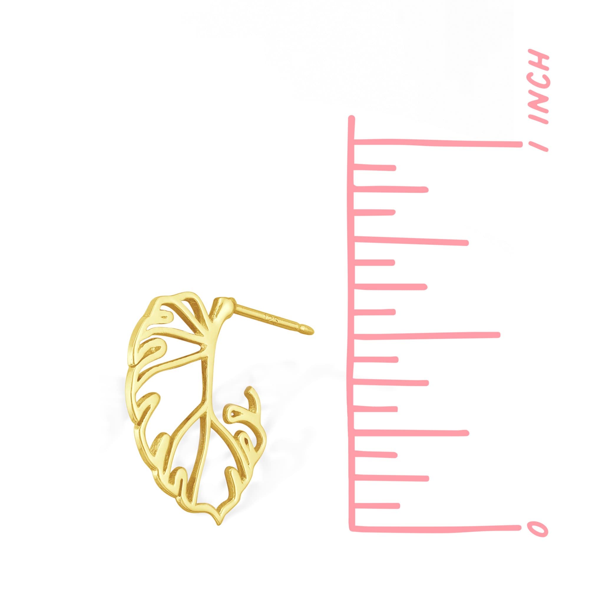 Boma Jewelry Earrings Monstera Leaf Earrings