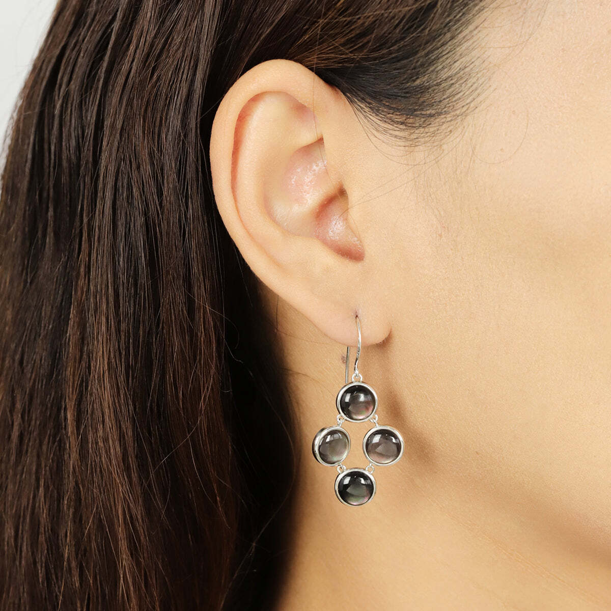 Boma Jewelry Earrings Moving 4-Stone Genuine Dangle Earrings