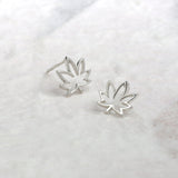 Boma Jewelry Earrings Open Maple Leaf Stud Earrings