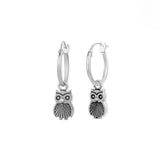 Boma Jewelry Earrings Owl Hoops Earrings