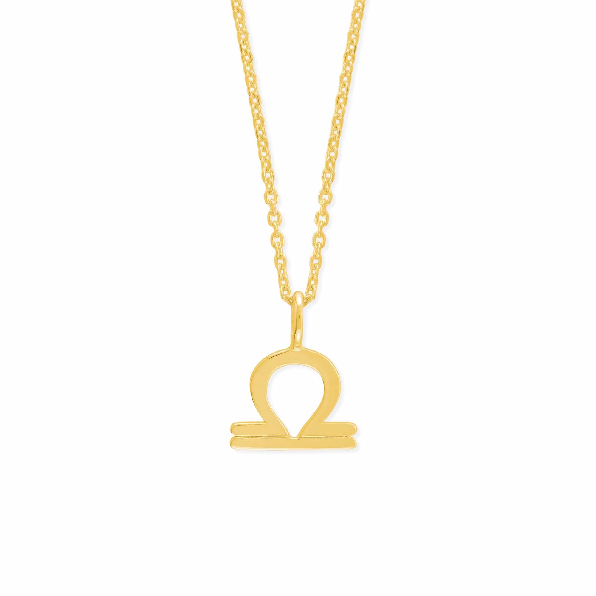 Boma Jewelry Necklaces 14K Gold Plated / Libra Zodiac Necklace