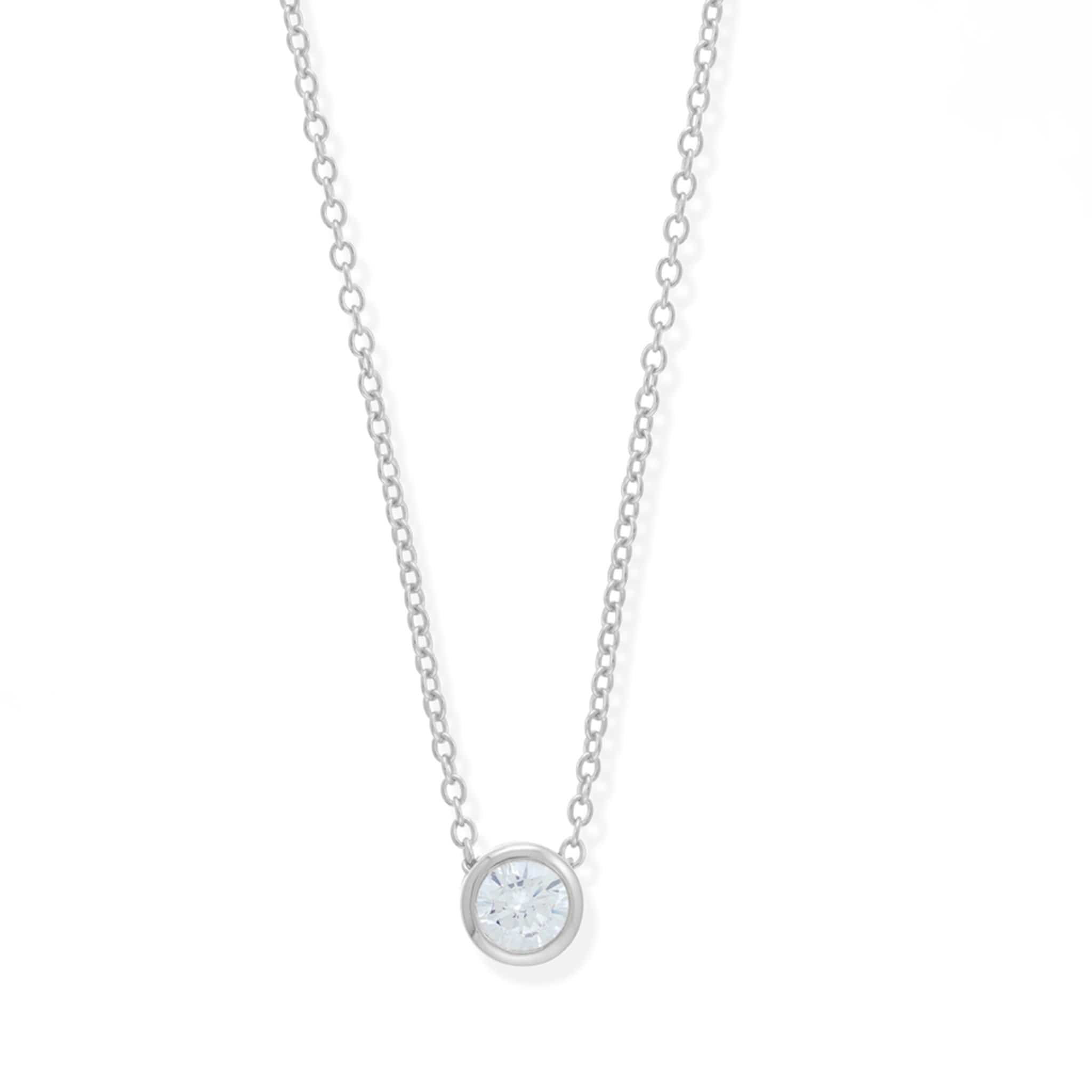 Boma Jewelry Necklaces Sterling Silver Belle CZ Pendant Necklace