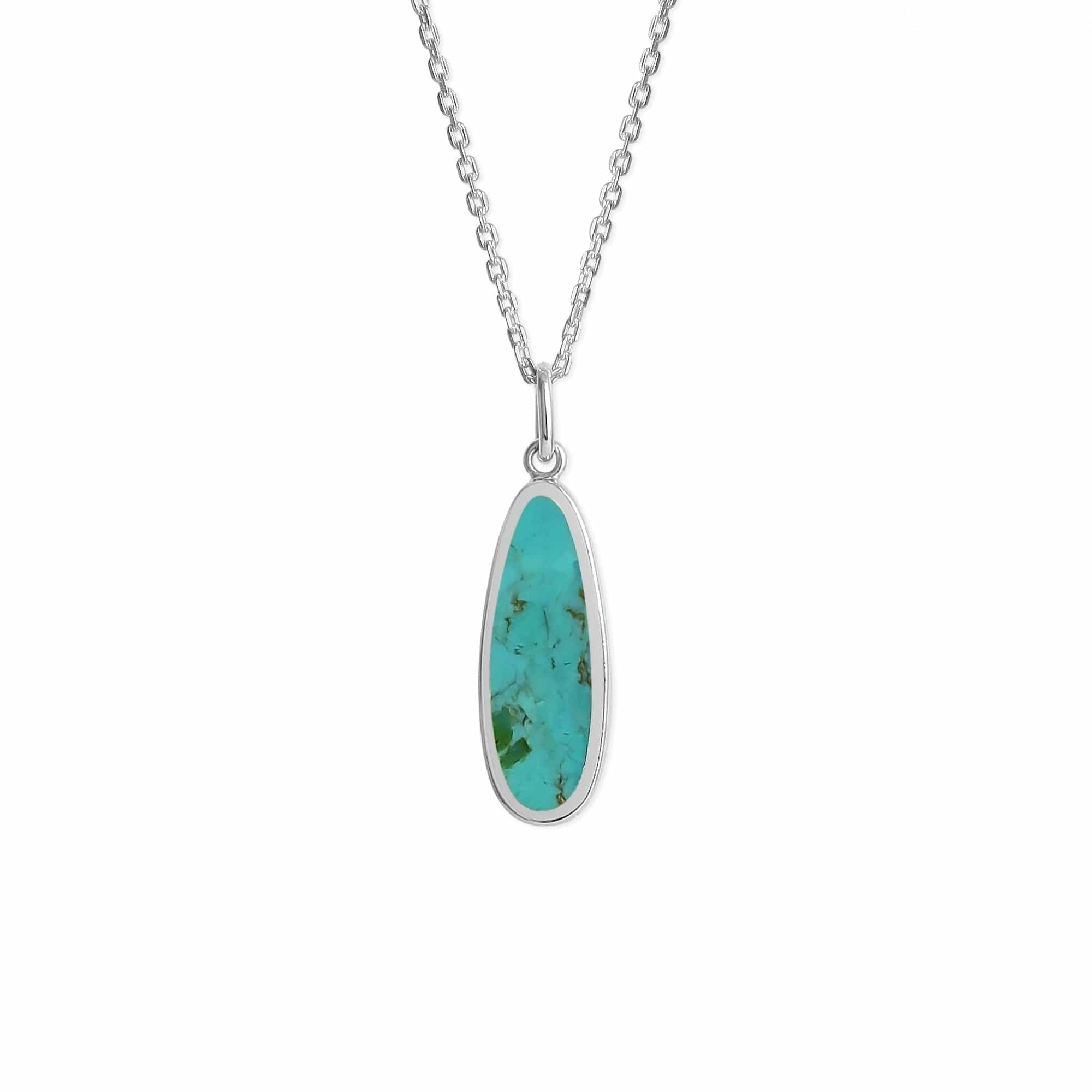 Boma Jewelry Necklaces Turquoise Alina Drop Bezel Necklace with Stone