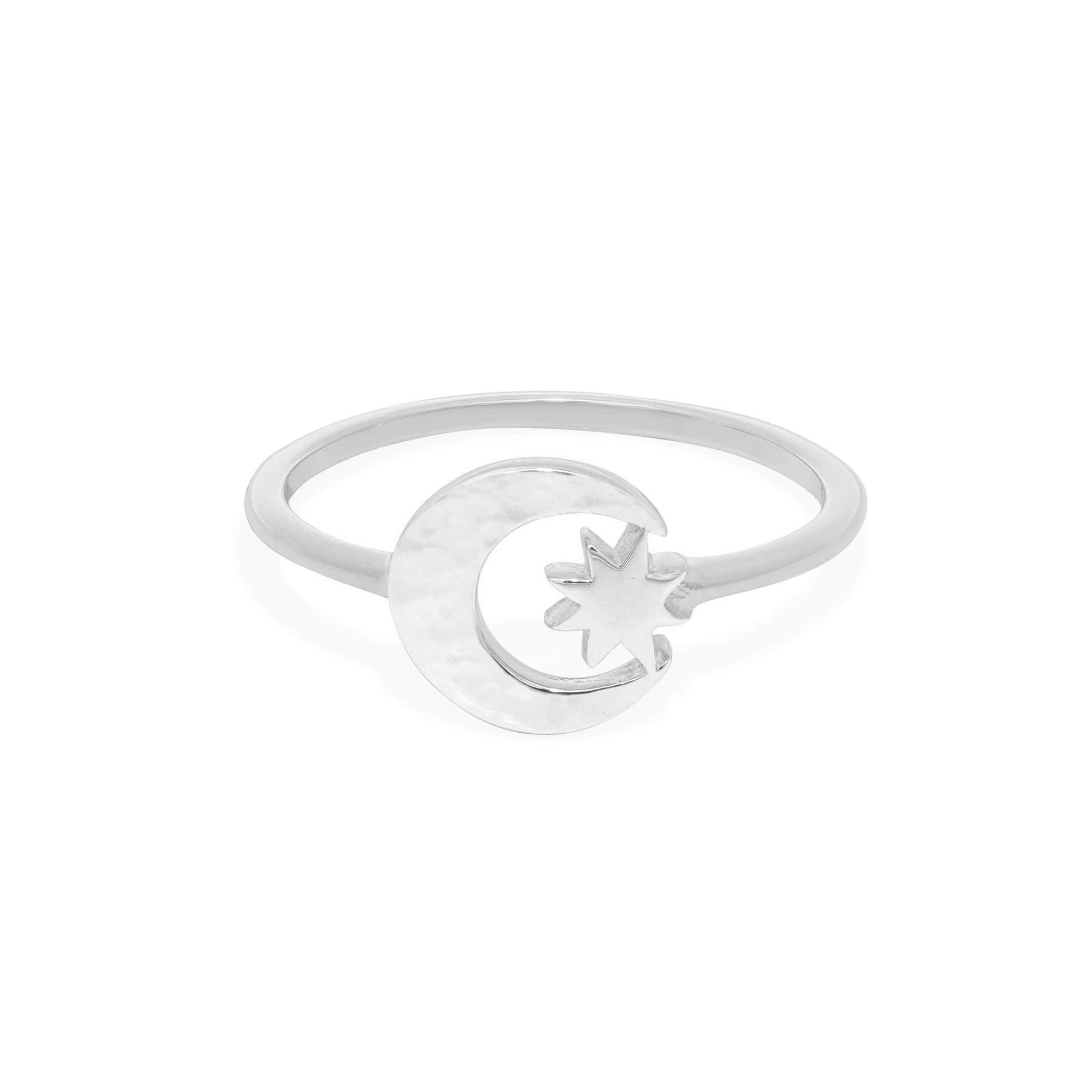 Boma Jewelry Rings 5 Moon and Star Ring