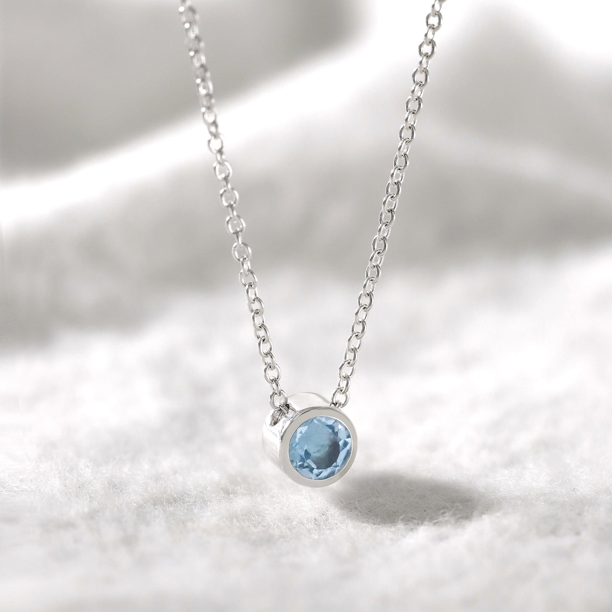 Belle Solo Birthstone Pendant Necklace
