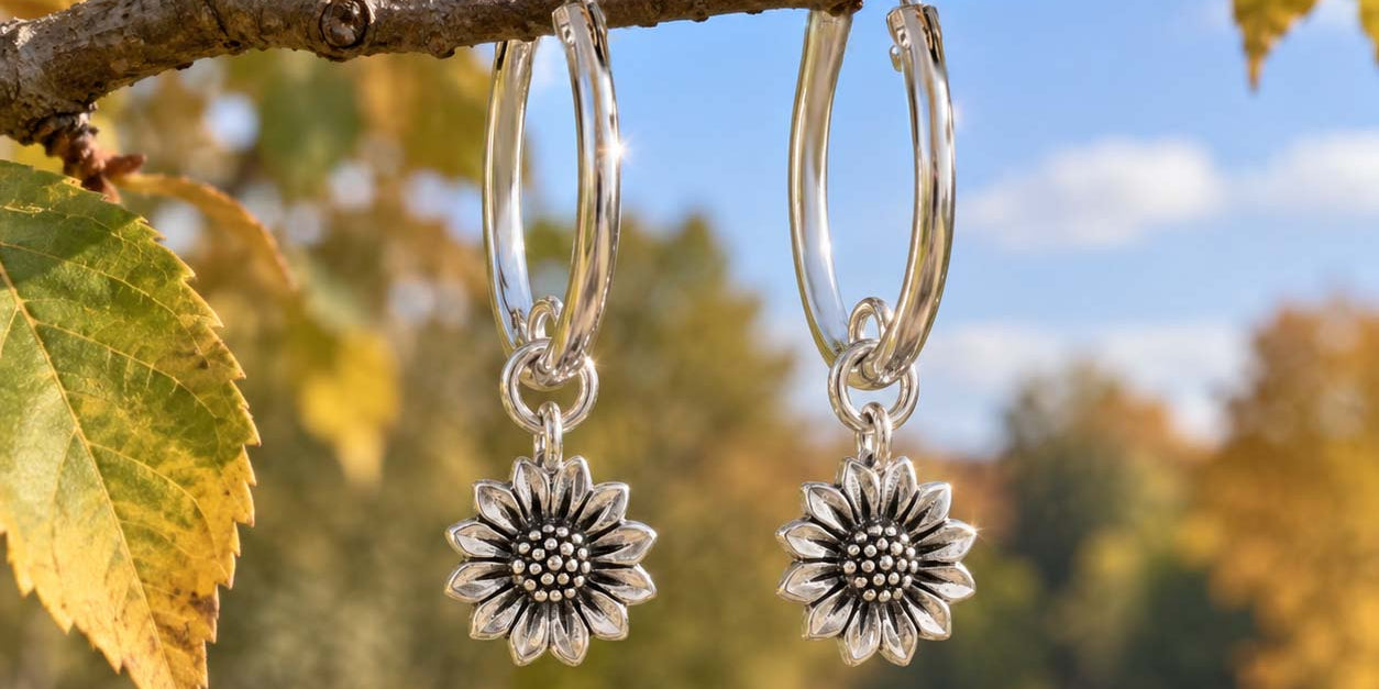 Boma Jewelry Sunflower Hoops