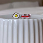 Boma Jewelry Earrings Bacon and Egg Studs