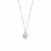Boma Jewelry Necklaces Pink Shell Belle Heart Necklace with Stone