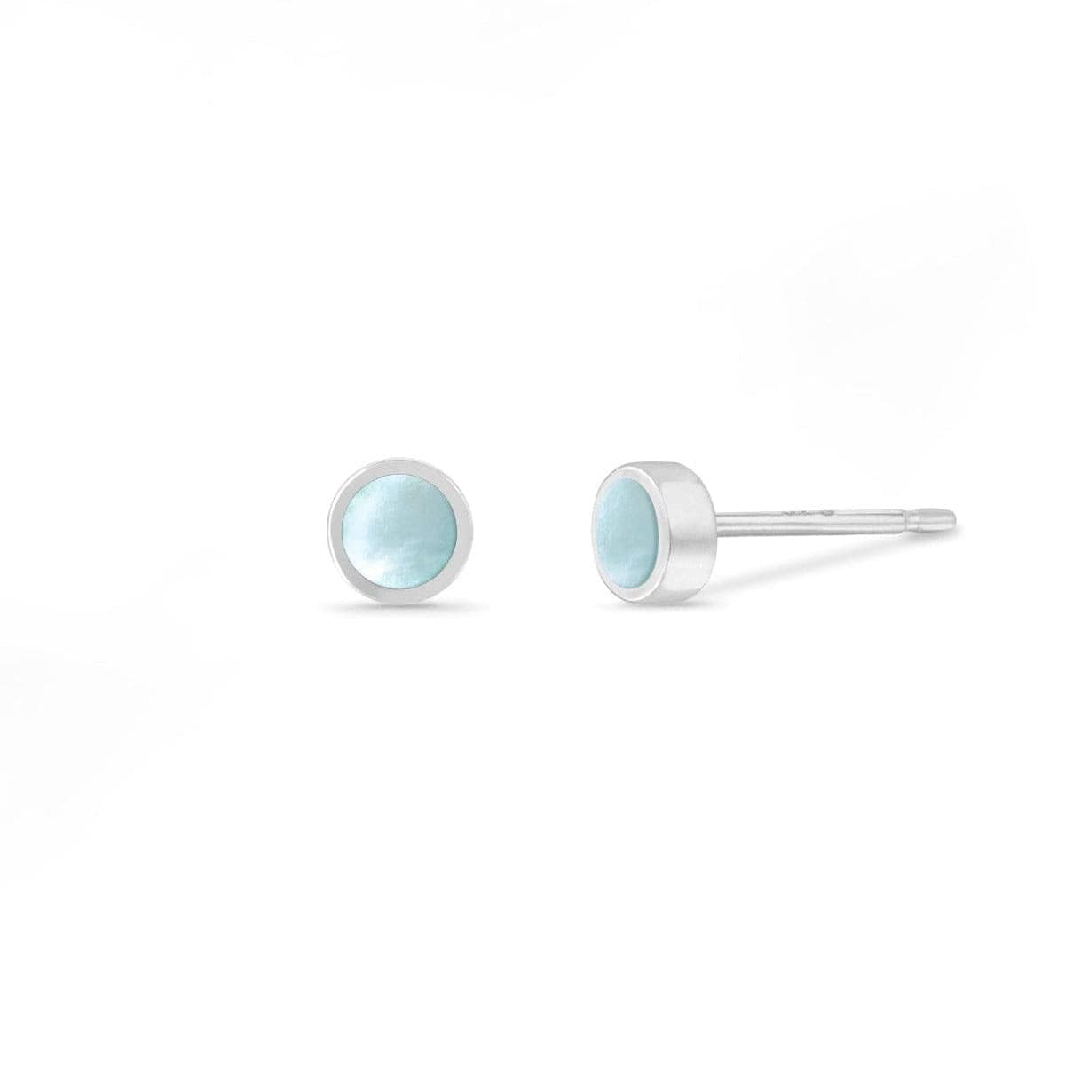 Boma Jewelry Earrings Lemon Jade Belle Mini Studs with Stone