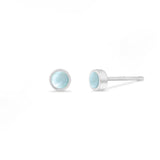 Boma Jewelry Earrings Lemon Jade Belle Mini Studs with Stone