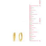 Boma Jewelry Earrings Braided Huggie Hoops