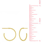 Boma Jewelry Earrings 14K Gold Vermeil / 0.5" Dot Hoops