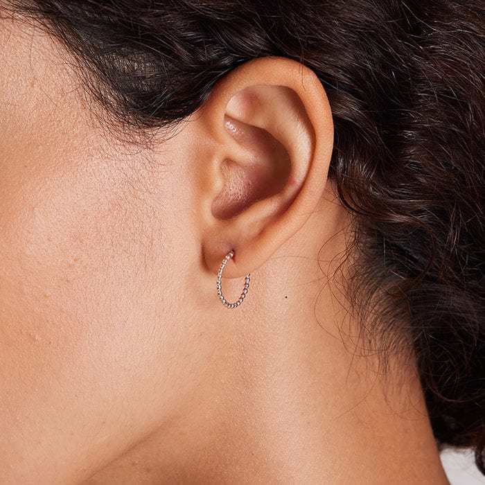 Boma Jewelry Earrings 14K Gold Vermeil / 0.5" Dot Hoops