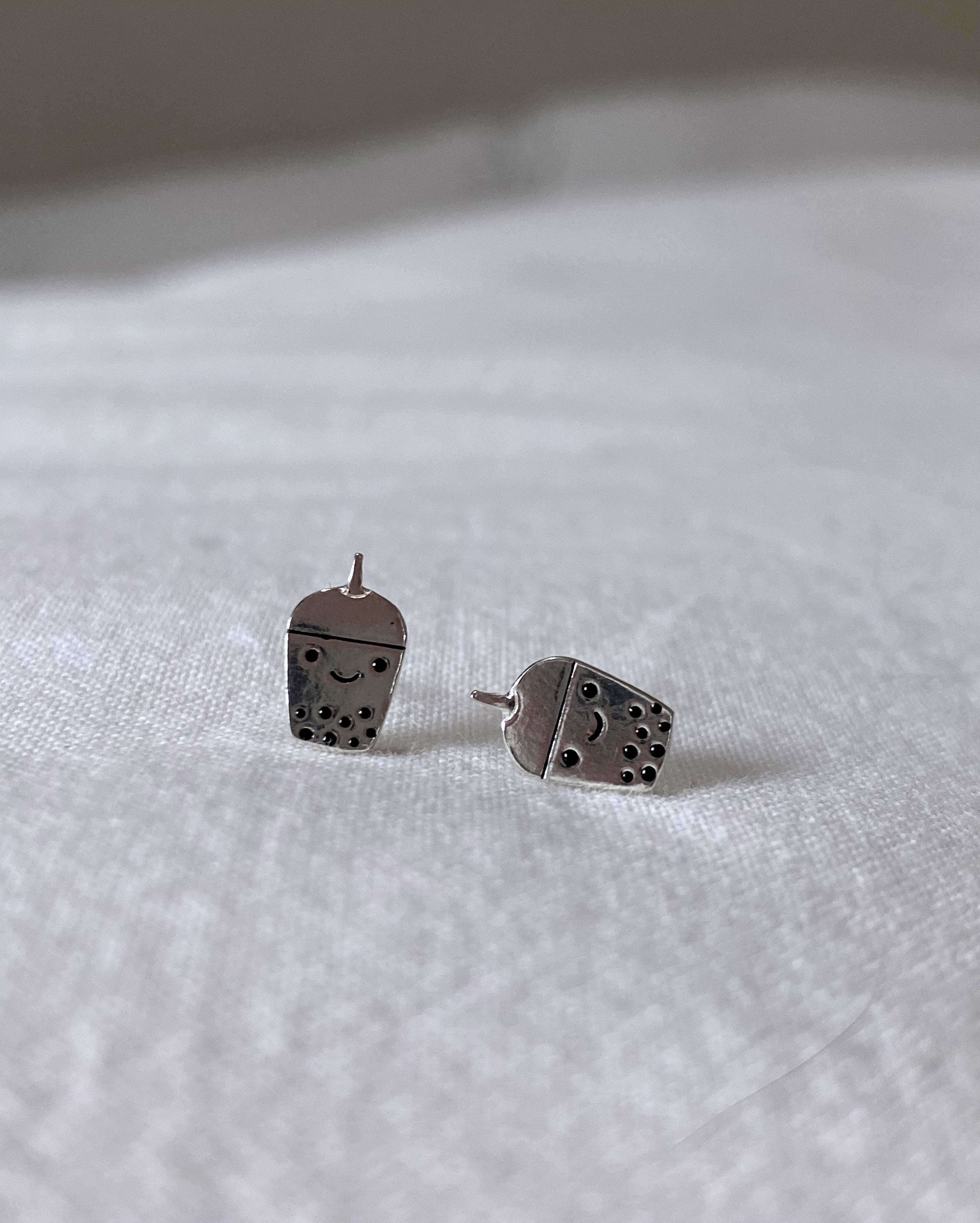 Boma Jewelry Earrings Happy Boba Tea Studs
