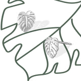 Boma Jewelry Earrings Monstera Leaf Studs
