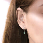 Boma Jewelry Earrings Turquoise / Sterling Silver Treasured Drop Huggies
