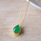 Boma Jewelry Necklaces Lapis Lazuli / Sterling Silver Treasured Teardrop Pendant Necklace