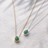 Boma Jewelry Necklaces Lapis Lazuli / Sterling Silver Treasured Teardrop Pendant Necklace
