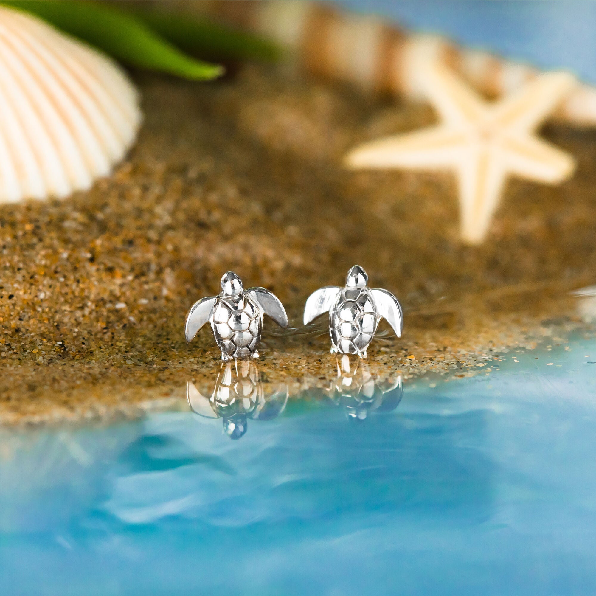 Boma Jewelry Earrings Turtle Studs