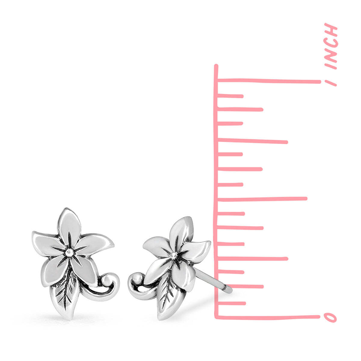 Boma Jewelry Plumeria Flower Studs
