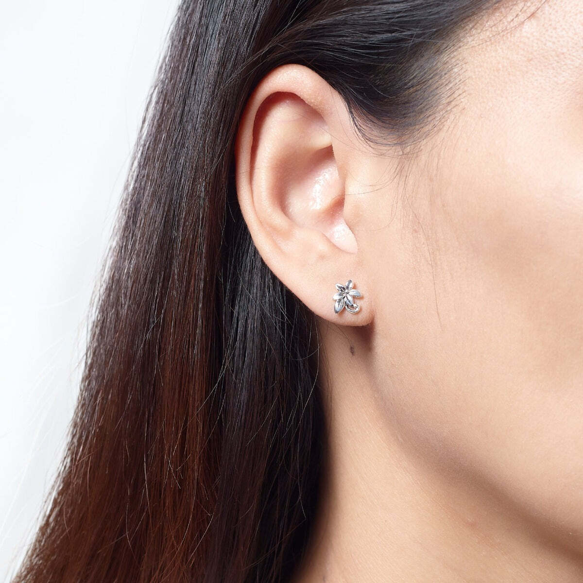 Boma Jewelry Plumeria Flower Studs
