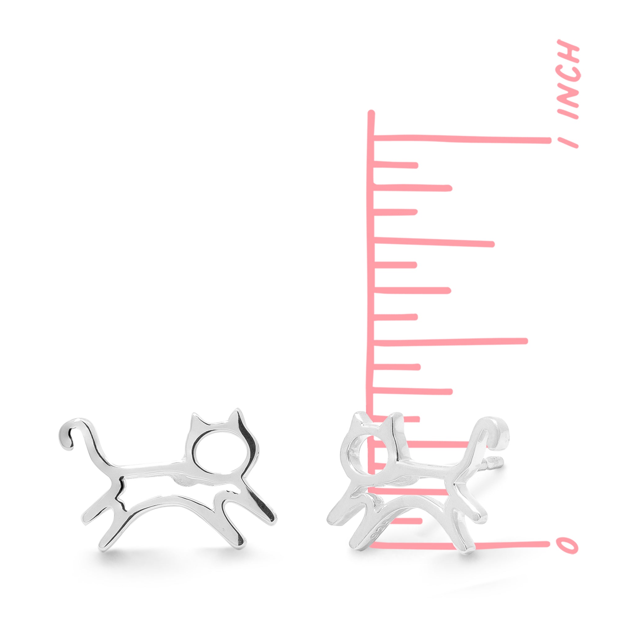 Boma Jewelry Earrings Cat Stud Earrings